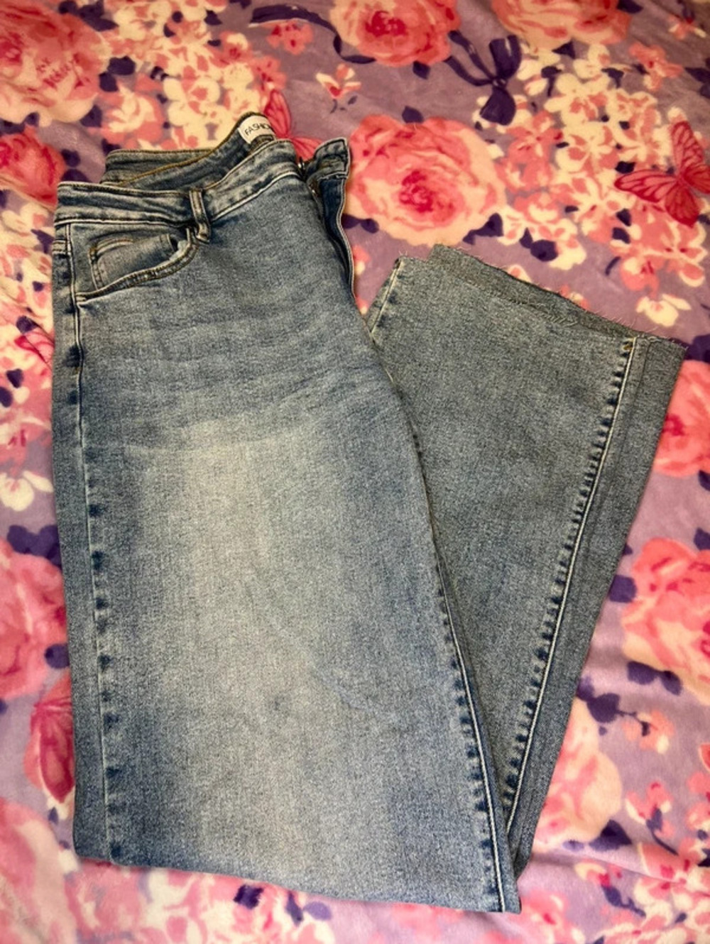 Fashion Nova Tall Sameena Stretch Straight Leg Jeans Light
